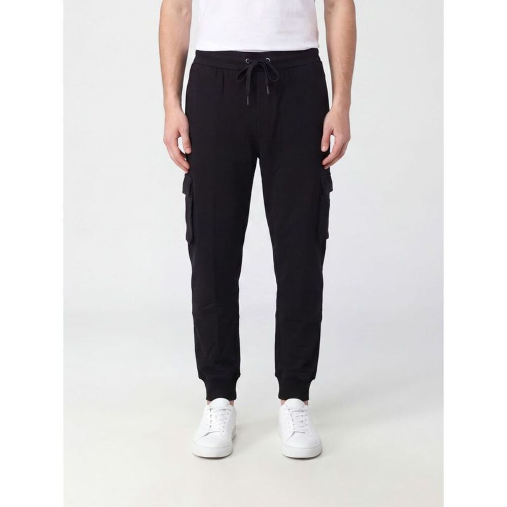 Moose Knuckles Men Moose Knuckles Cotton Cargo Jogging Trousers With Drawstring